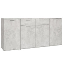 Buffet Gris béton 160x36x75 cm Aggloméré