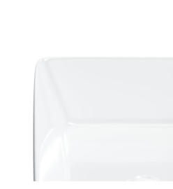 Lavabo blanc 48x37x13 cm céramique rectangle