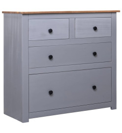 Buffet Gris 80x40x83 cm Pin Gamme Panama