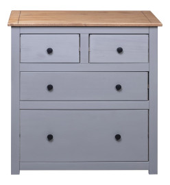 Buffet Gris 80x40x83 cm Pin Gamme Panama