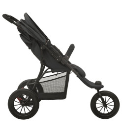 Poussette pour bébé Anthracite Acier