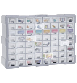 Organisateur multi-tiroirs avec 64 tiroirs 52x16x37,5 cm