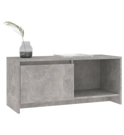 Meuble TV Gris béton 90x35x40 cm Aggloméré