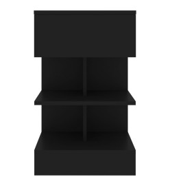 Tables de chevet 2 pcs Noir 40x35x65 cm