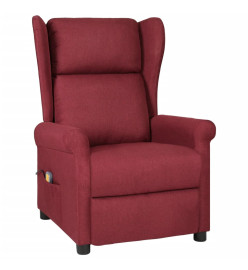 Fauteuil de massage Rouge bordeaux Tissu