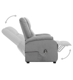 Fauteuil Gris clair Tissu