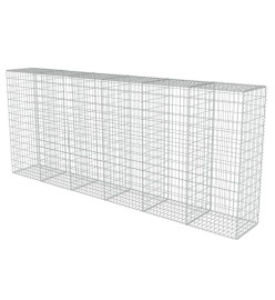 Mur en gabion avec couvercles Acier galvanisé 300 x 50 x 150 cm