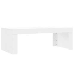 Table basse blanc 102x50x36 cm bois d'ingénierie