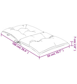 Coussins de chaise à dossier bas lot de 6 modèle de feuille