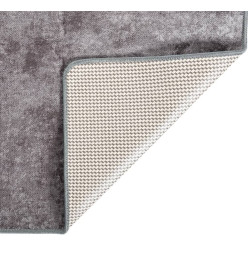 Tapis lavable antidérapant 80x150 cm Gris