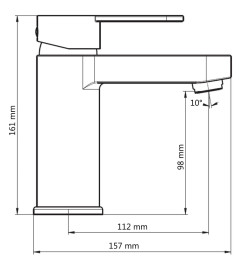 SCHÜTTE Mitigeur de lavabo ELEPHANT cuivre mat