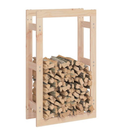 Support pour bois de chauffage 60x25x100 cm Bois de pin massif