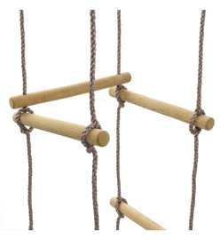 Échelle de corde pour enfants 200 cm Bois