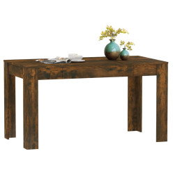 Table à dîner Chêne fumé 140x74,5x76 cm Bois d'ingénierie