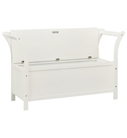 Banc Blanc 107x45x75,5 cm Bois de sapin solide