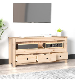 Meuble TV 114x35x52 cm Bois de pin massif