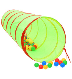 Tunnel de jeu pour enfants Vert 175 cm Polyester