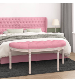 Banc Rose 110,5x45x49 cm Velours