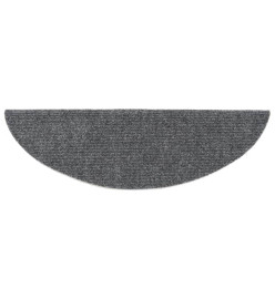 Tapis autoadhésifs de marches 10 pcs Gris clair 56x17x3 cm