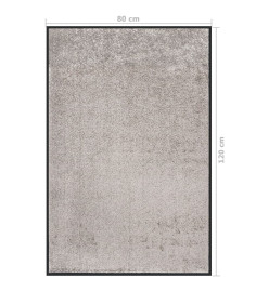 Paillasson Gris 80x120 cm