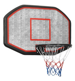Panneau de basket-ball Noir 109x71x3 cm Polyéthylène