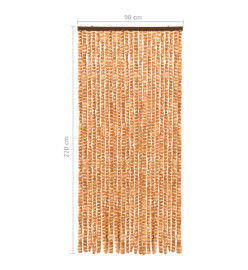 Moustiquaire Ocre et blanc 90x220 cm Chenille