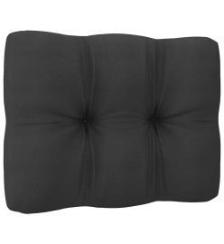 Salon de jardin 9 pcs avec coussins anthracite Pin massif