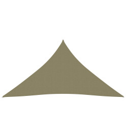 Voile de parasol Tissu Oxford triangulaire 4x5x5 m Beige