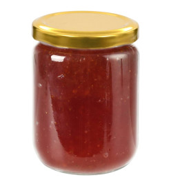 48 pcs Pots à confiture avec couvercle doré Verre 230 ml