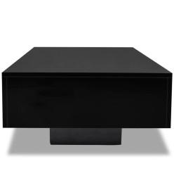 Table basse Haute brillance Noir