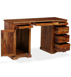 Bureau sur pied Bois de Sesham massif 140 x 50 x 76 cm