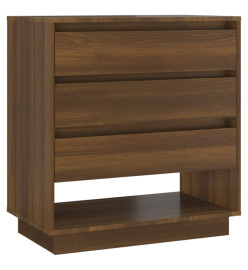 Buffet Chêne marron 70x41x75 cm Bois d'ingénierie