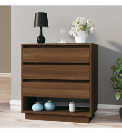 Buffet Chêne marron 70x41x75 cm Bois d'ingénierie