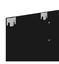 Meuble TV mural Noir brillant 135x23,5x90 cm Aggloméré