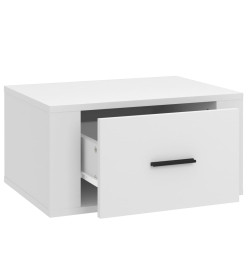 Tables de chevet murales 2 pcs Blanc 50x36x25 cm