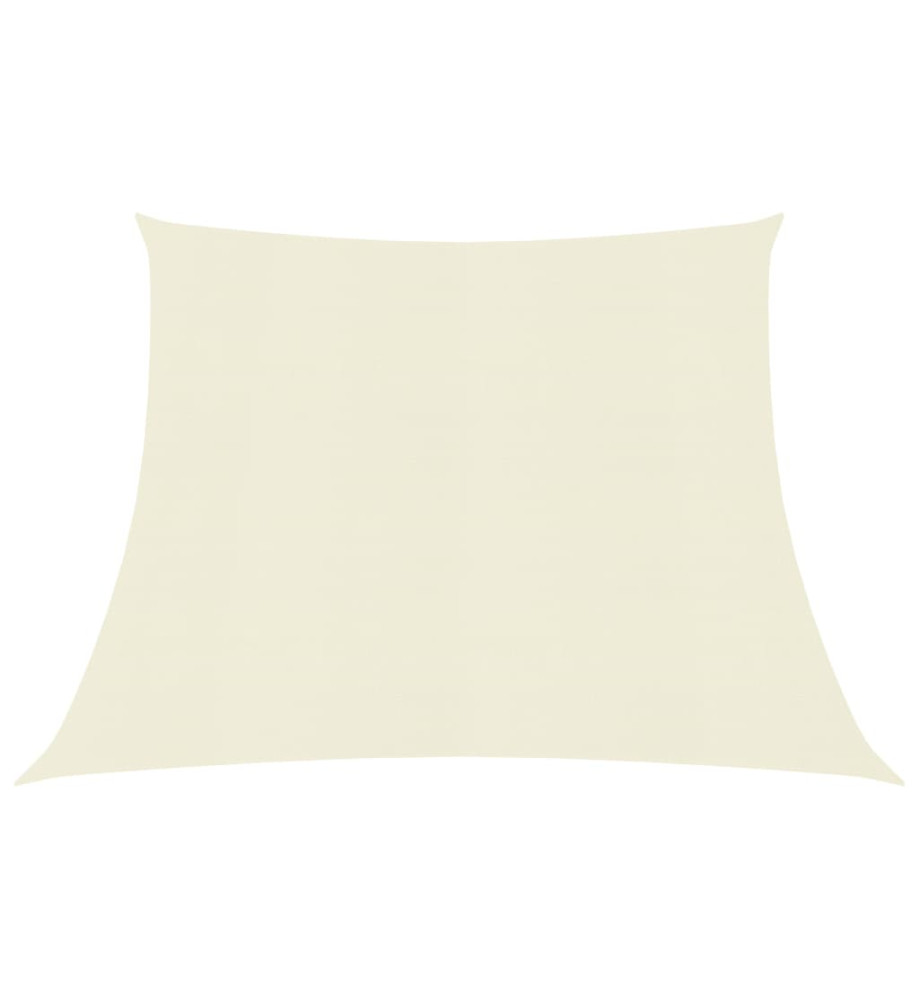 Voile d'ombrage 160 g/m² Crème 4/5x3 m PEHD