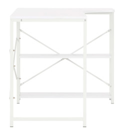 Bureau d'ordinateur Blanc 120 x 72 x 70 cm