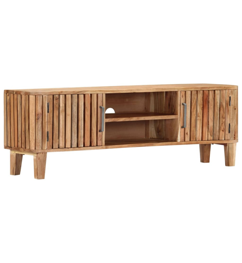 Meuble TV 130 x 30 x 45 cm Bois d'acacia massif