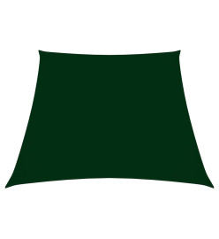 Voile de parasol Tissu Oxford trapèze 3/5x4 m Vert foncé