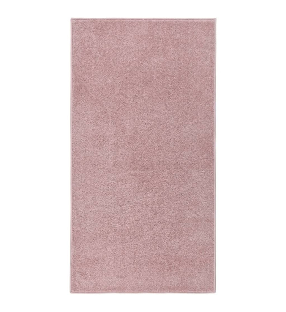 Tapis à poils courts 80x150 cm Rose