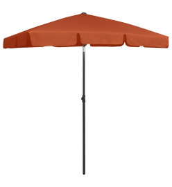 Parasol de plage Terre cuite 180x120 cm