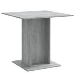 Table à dîner Sonoma gris 80x80x75 cm Bois d'ingénierie