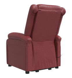 Fauteuil de massage Rouge bordeaux Similicuir