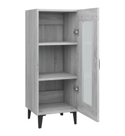 Buffet Sonoma gris 34,5x34x90 cm Bois d'ingénierie