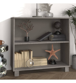 Buffet HAMAR Gris clair 85x35x80 cm Bois massif de pin