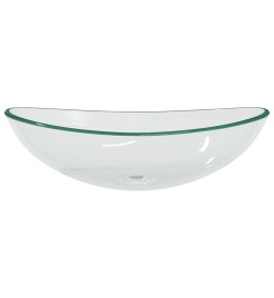 Lavabo Verre trempé 54,5x35x15,5 cm Transparent