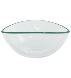 Lavabo Verre trempé 54,5x35x15,5 cm Transparent