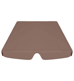 Toit de rechange balançoire Marron 188/168x110/145 cm 270 g/m²