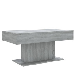 Table basse Sonoma gris 96x50x45 cm Bois d'ingénierie