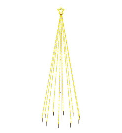 Sapin de Noël avec piquet Blanc chaud 310 LED 300 cm